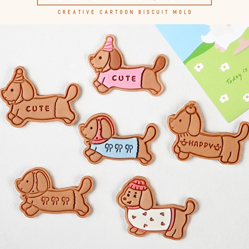 Kitchen Baking Utensil - Kurabiye Kalıbı Damgası Karikatür Sosis Köpek