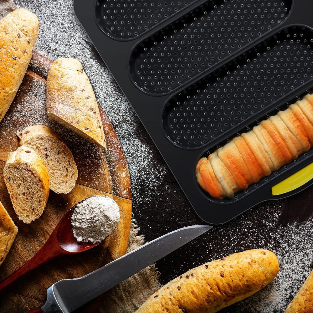Kitchen Essentials Baking Tray - Profesyonel Silikon Pişirme Kalıbı Seti Hamburger
