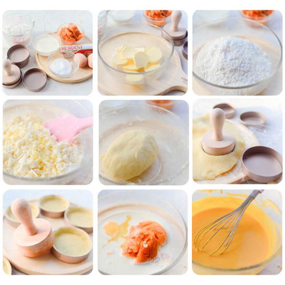 Tart Pan Loose - Pratik Mini Ahşap Saplı Pişirme Aracı