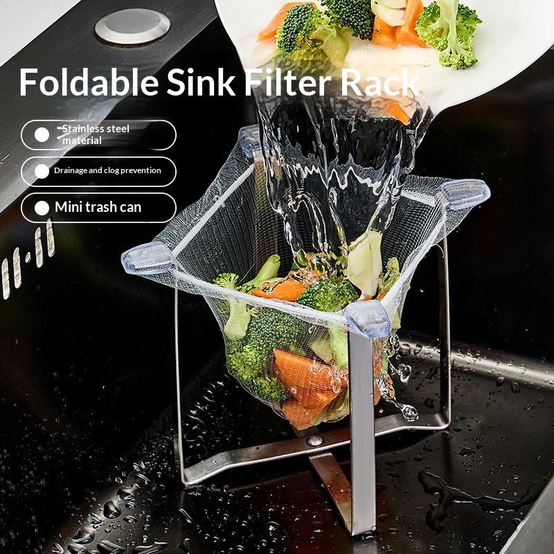 Kitchen Utensils - Paslanmaz Çelik Mutfak Lavabo Süzgeci Tek