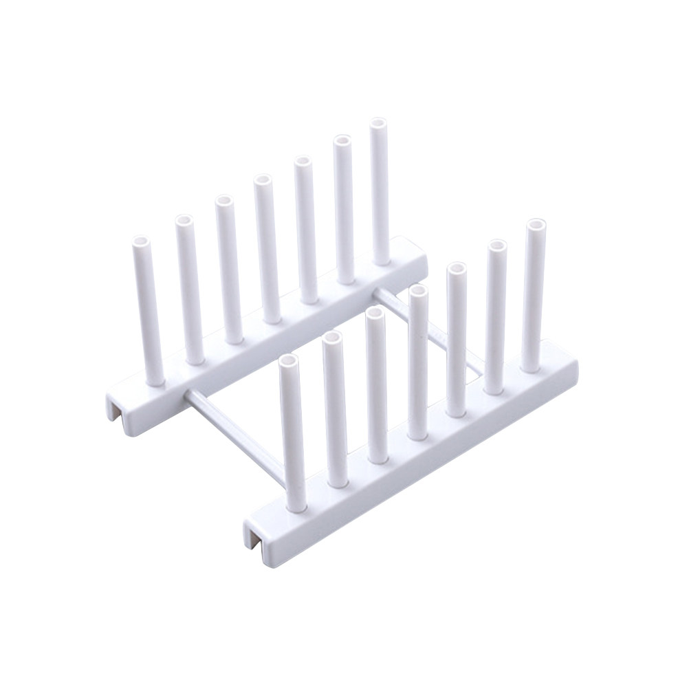 Kitchen Baking Sheet Organizer - Beyaz Plastik Bulaşık Rafı Mutfak Düzenleyici