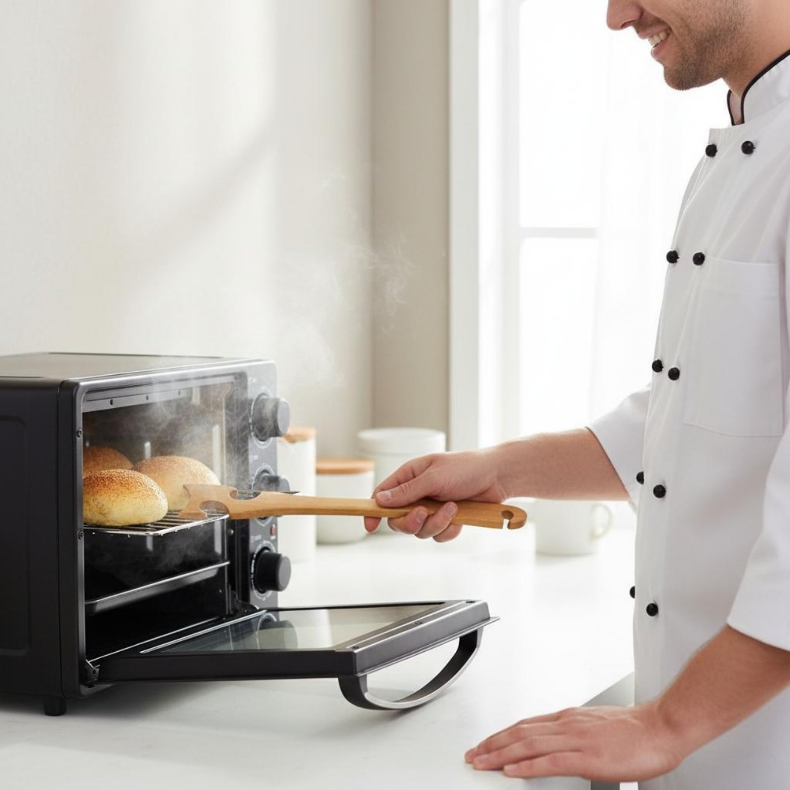 Kitchen Baking Utensil - Fırın Rafı İtme Çekme Aleti Haşlanma