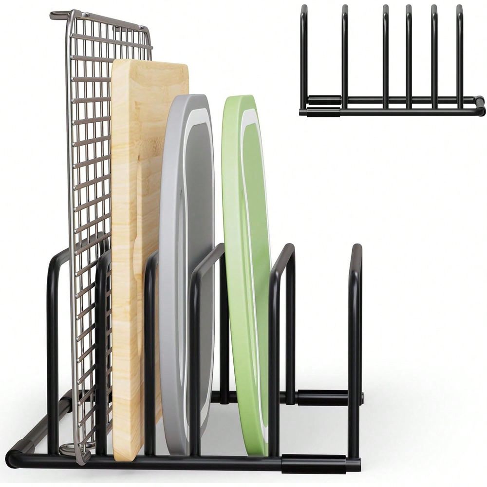 Kitchen Baking Sheet Organizer - Siyah Kesme Tahtası Düzenleyici Rafı, Kesme