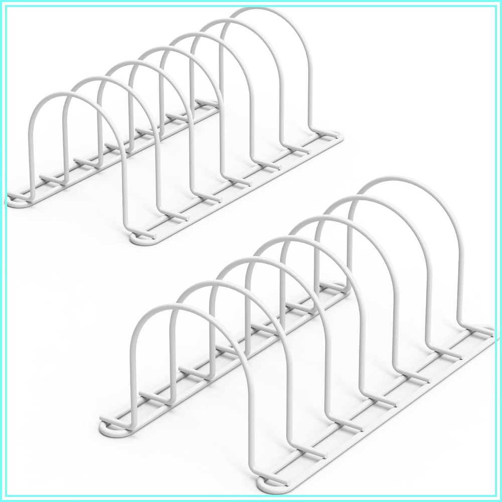 Kitchen Baking Sheet Organizer - Dolap için Dikey Tabak Düzenleyici, Tencere