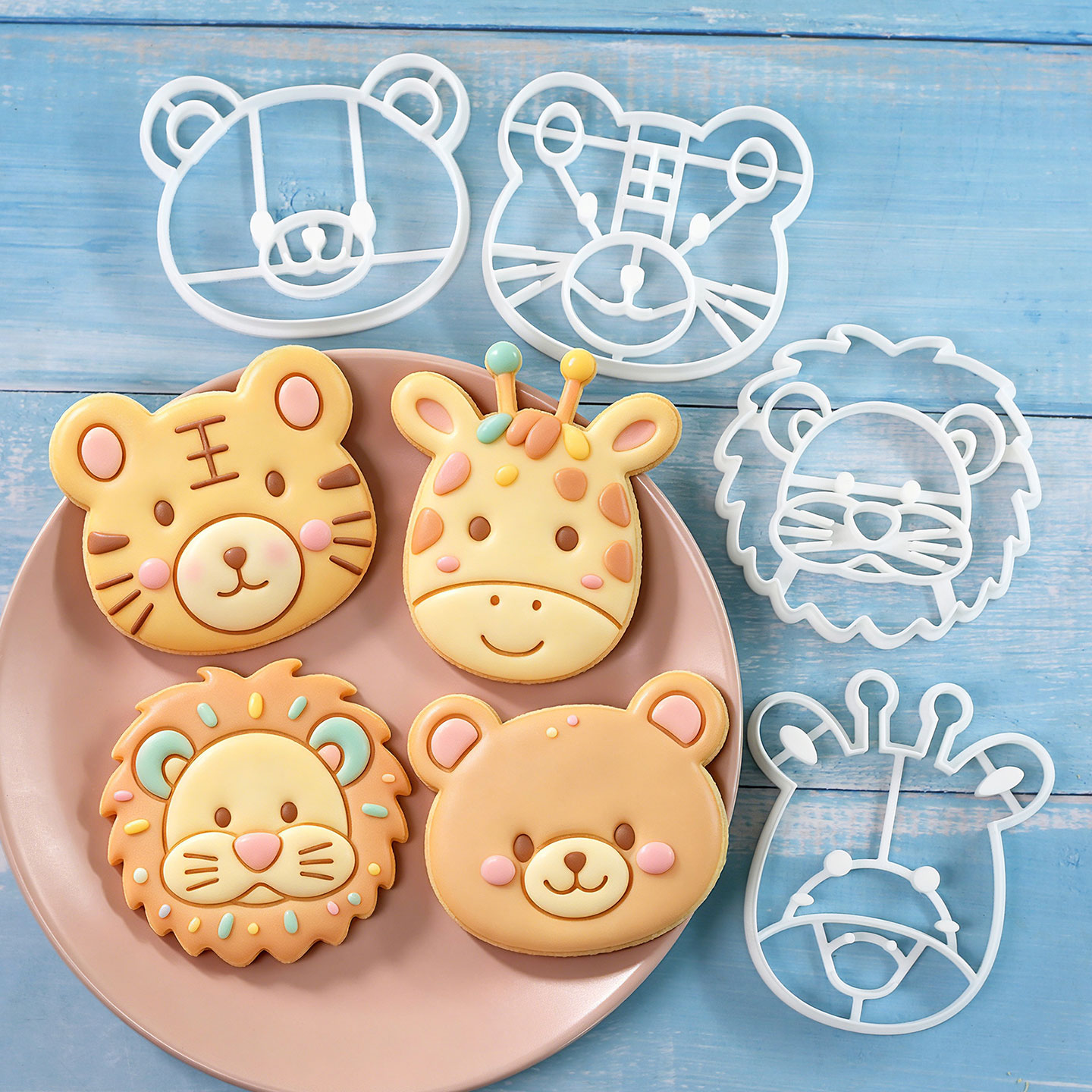 Cookie Cutter Set - 4 Parça Hayvan Figürlü Kurabiye Kalıbı