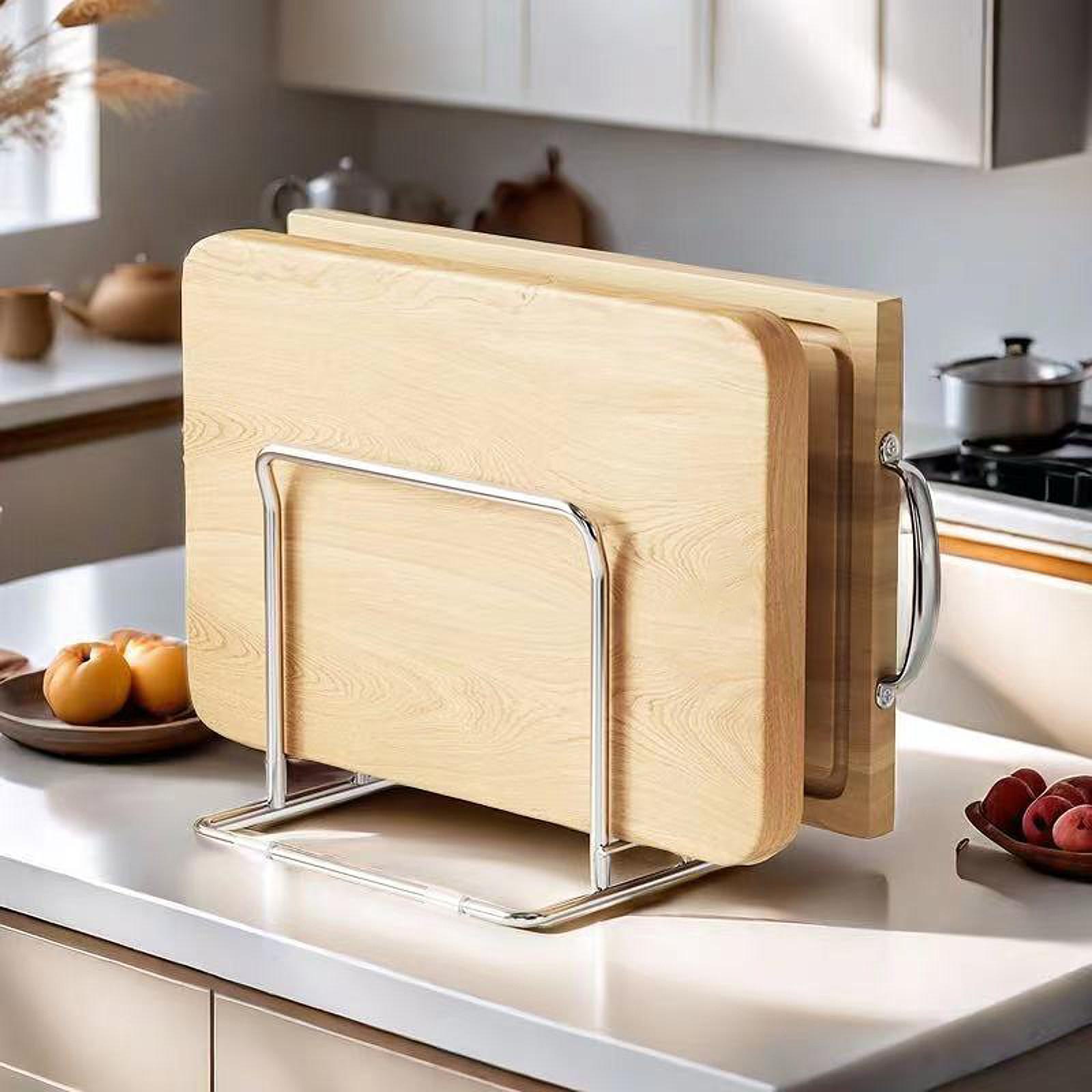 Kitchen Baking Sheet Organizer - Kesme Tahtası Rafı Tencere Tava Kapakları