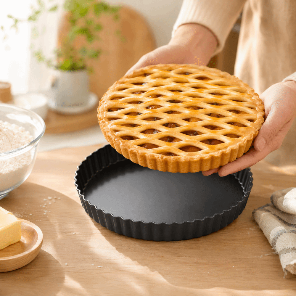 Tart Pan Loose - Profesyonel Karbon Çelik Tart Kalıbı Yapışmaz