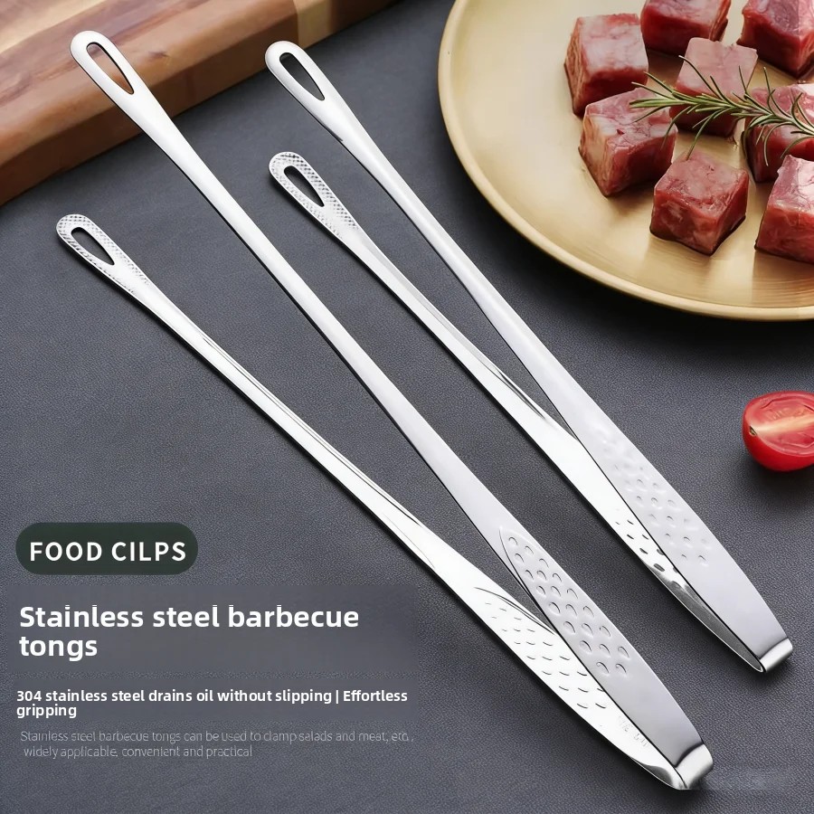 Kitchen Baking Utensil - Paslanmaz Çelik Mutfak Maşası Kaymaz Isıya