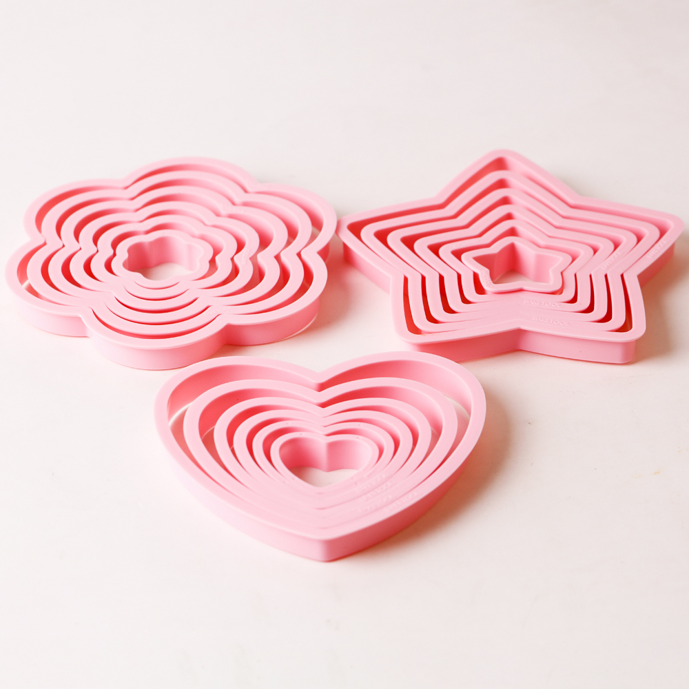 1 takım/3 takım Pembe Kalp Yıl - Cookie Cutter Set incelemesi ve fiyatı