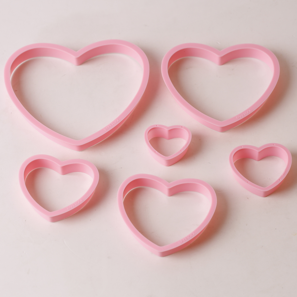 1 takım/3 takım Pembe Kalp Yıl - Cookie Cutter Set incelemesi ve fiyatı