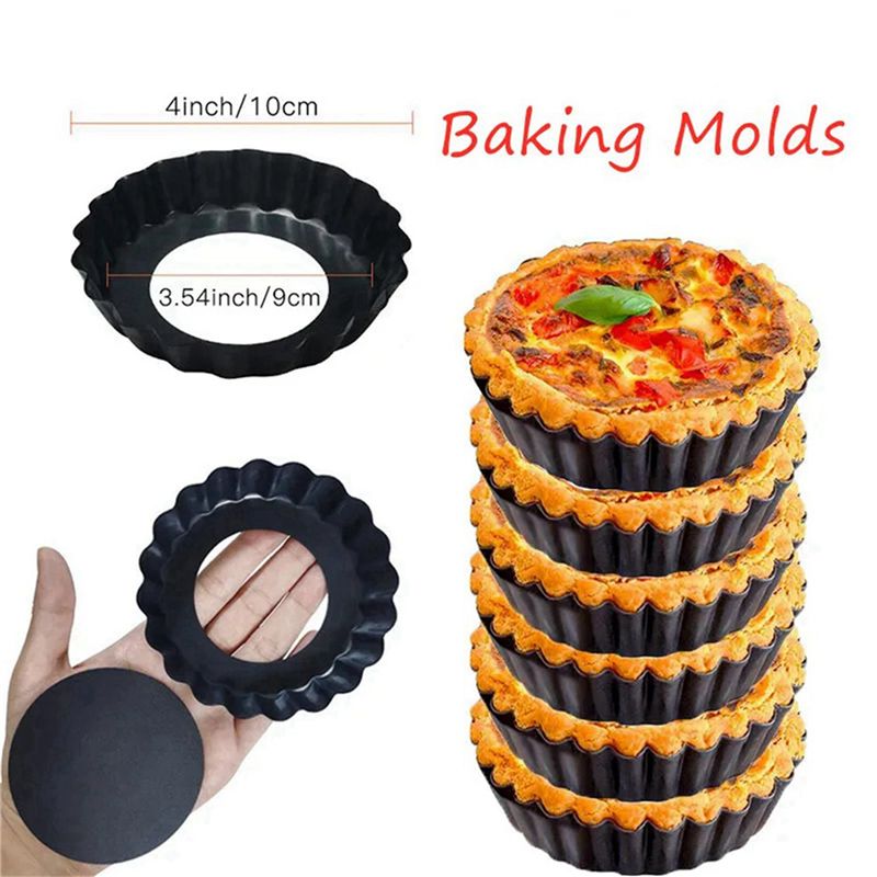 8 adet 4 inç/10Cm Mini Pasta M - Tart Pan Loose incelemesi ve fiyatı