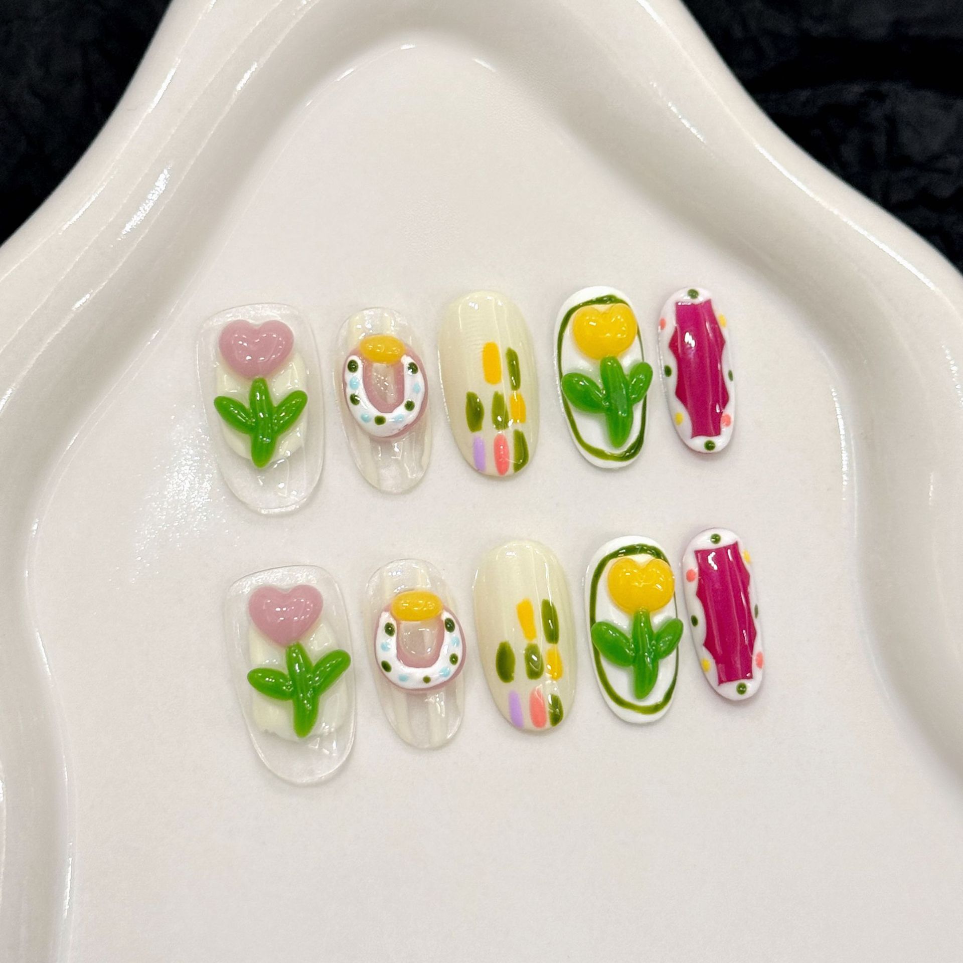 10 adet el yapımı tırnaklar üz - Decorating Tip Set incelemesi ve fiyatı