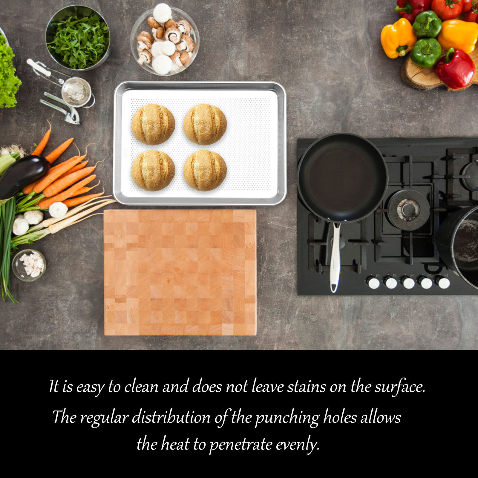 1 Adet Paslanmaz Alüminyum Ala - Kitchen Essentials Baking Tray incelemesi ve fiyatı