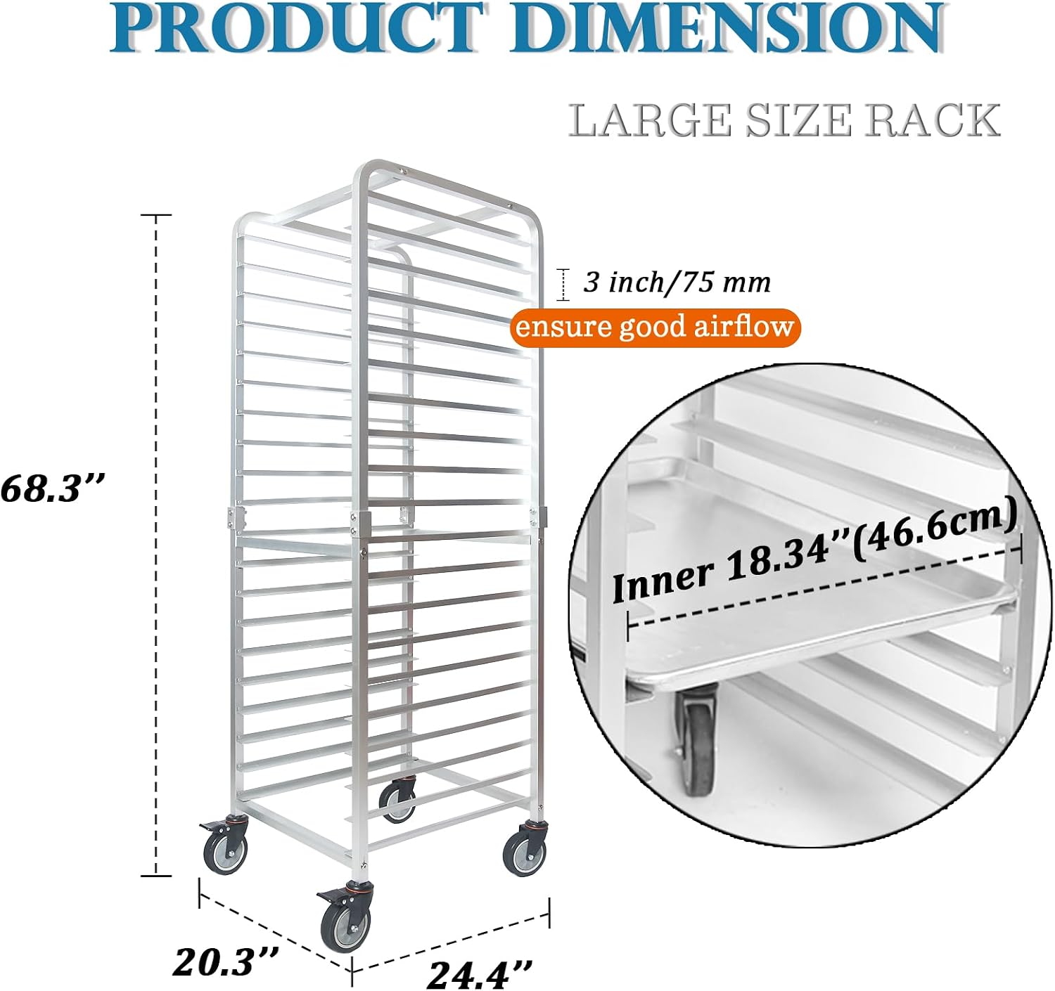 Ticari 20 Katmanlı Paslanmaz Ç - Kitchen Baking Sheet Organizer incelemesi ve fiyatı