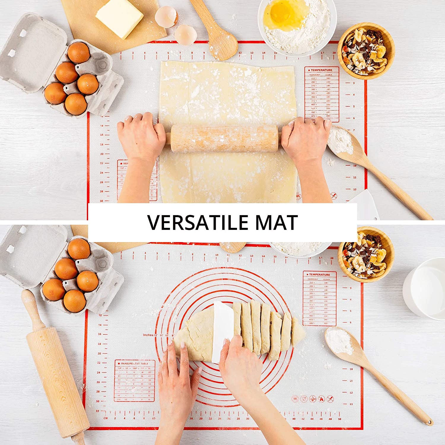 80/70/60cm büyük silikon pişir - Kitchen Roll Baking incelemesi ve fiyatı